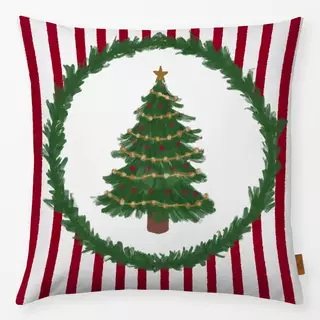 Kissen Weihnachtsbaum Streifen