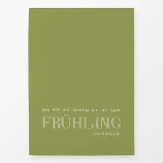 Geschirrtücher Frühling Typo Kreuzstich