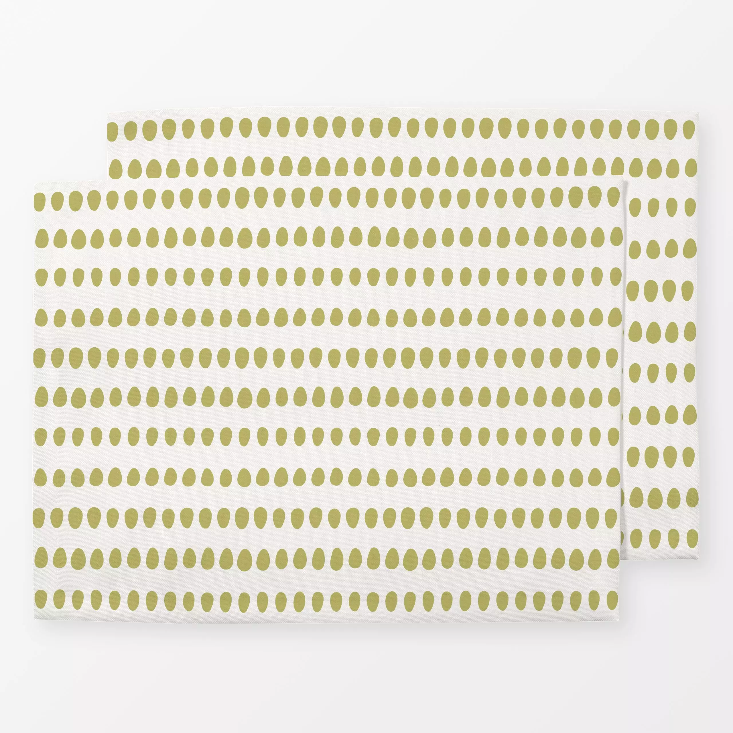 Tischset Eggs beige green, gemustert, Frühling, von Kathrin Woo