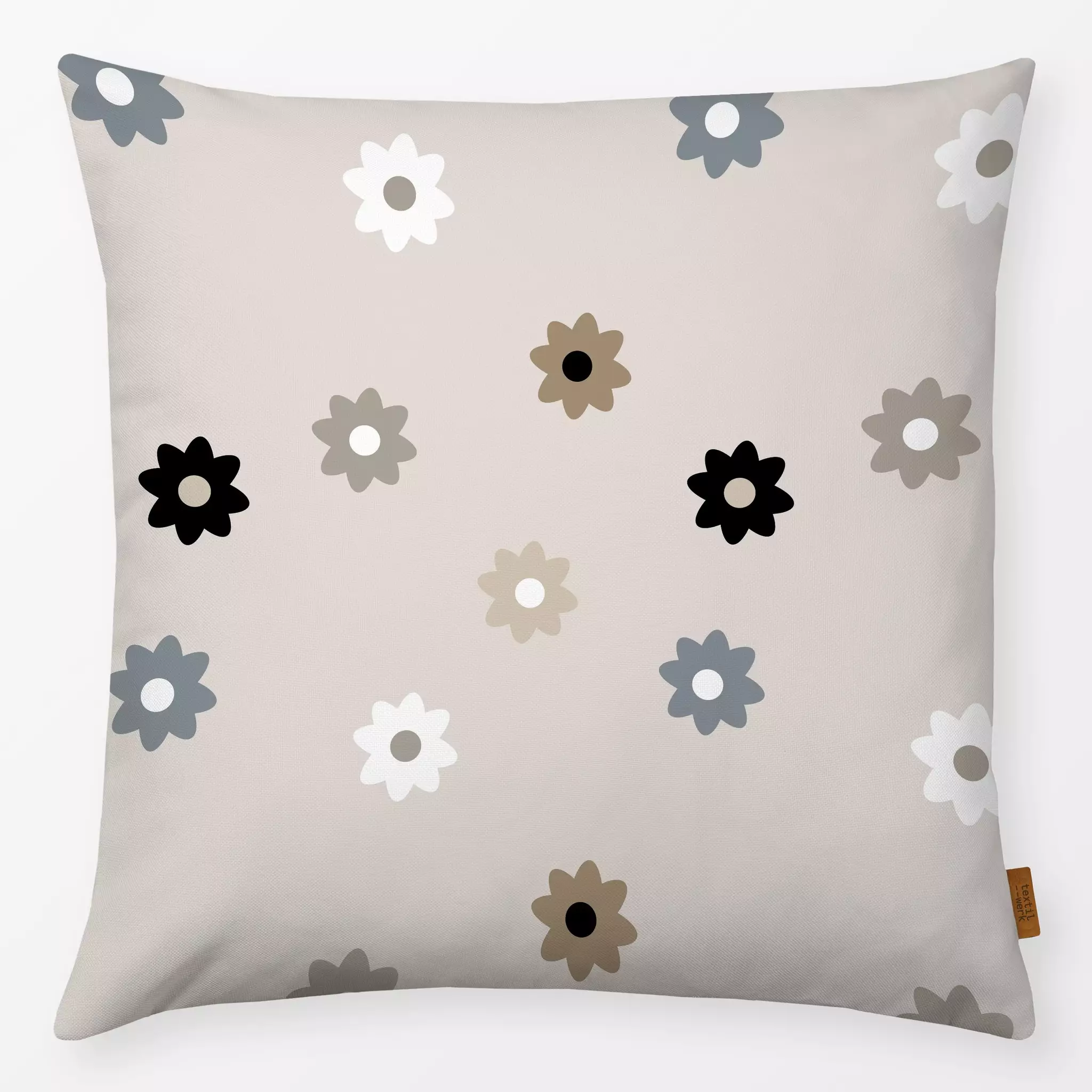 Kissen Kissen Frühlingsblumenmuster Beige