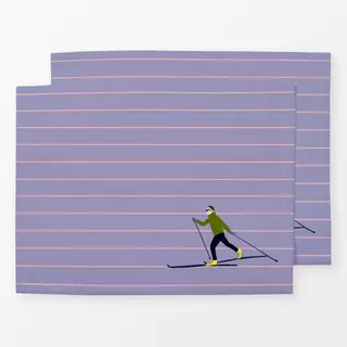 Tischset Langlauf Streifen