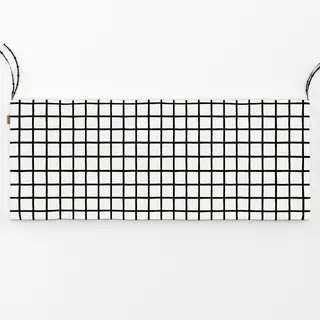 Bankauflage Karo Muster Schwarz Weiß