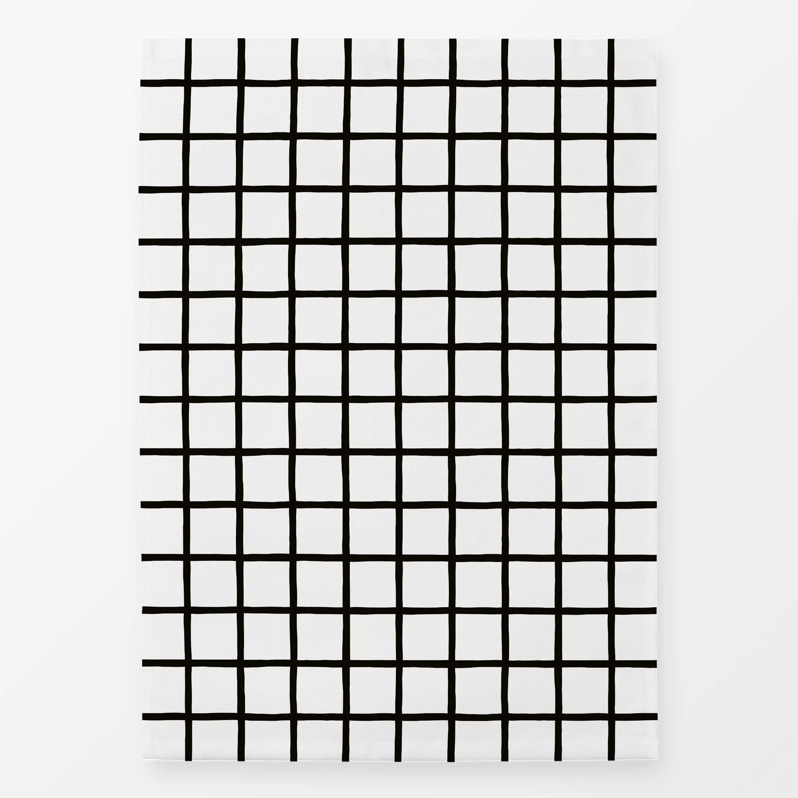 Geschirrtücher Karo Muster Schwarz Weiß - Symbole & Muster - von „Kathrin Woo"; Muster, modern, grid, Karo, minimalistisch, ...