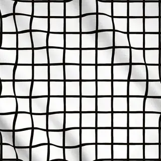 Meterware Karo Muster Schwarz Weiß