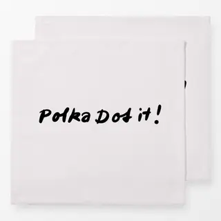 Servietten Typo Polka dot it!