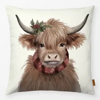 Kissen AlpenChic Zottel  Kuh