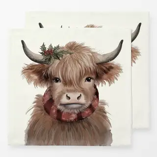 Servietten AlpenChic Zottel  Kuh