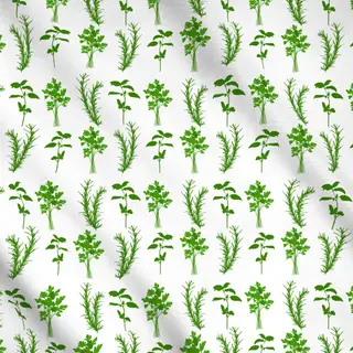 Meterware Gartenkräuter Muster