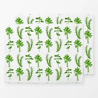 Tischset Gartenkräuter Muster