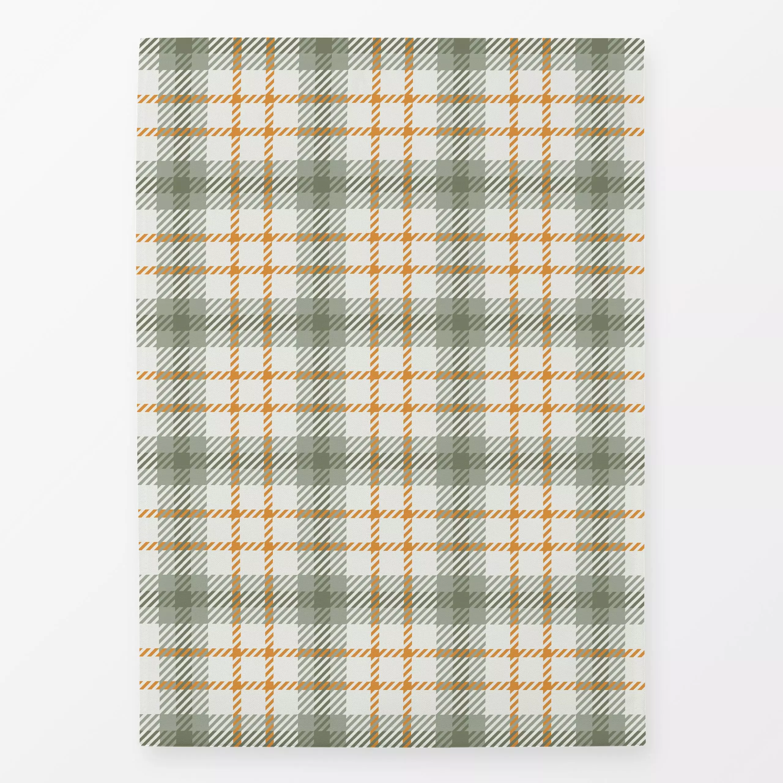 Geschirrtücher Kleines Herbstplaid grün - Herbst, Symbole & Muster - von „Katrin Graff"; Herbst, landhaus, klassisch, Herbst...