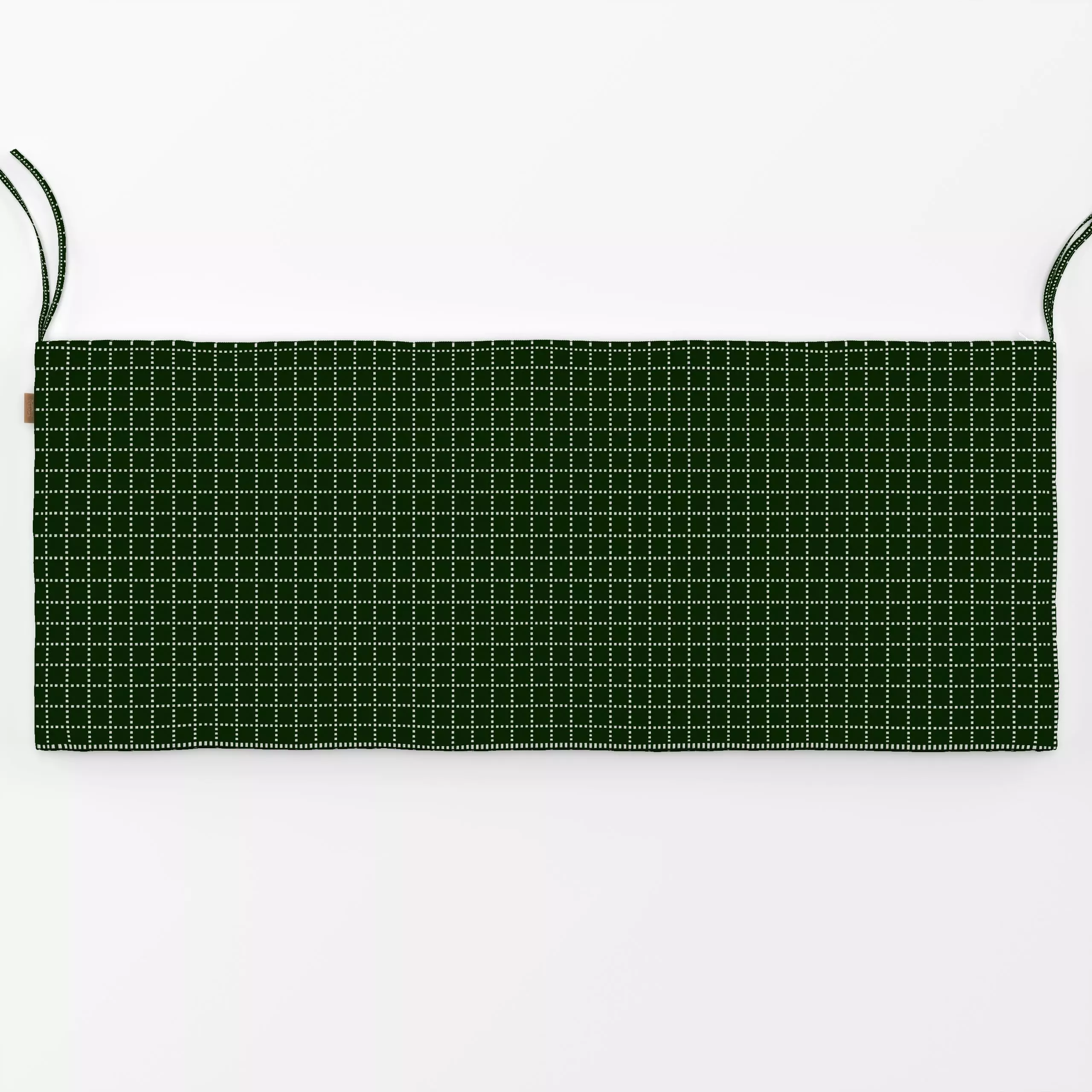 Bankauflage Karo Dunkelgrün - Weihnachten, Symbole & Muster - von „Sophie Augustin Illustration"; Weihnachten, Karo, weihnac...