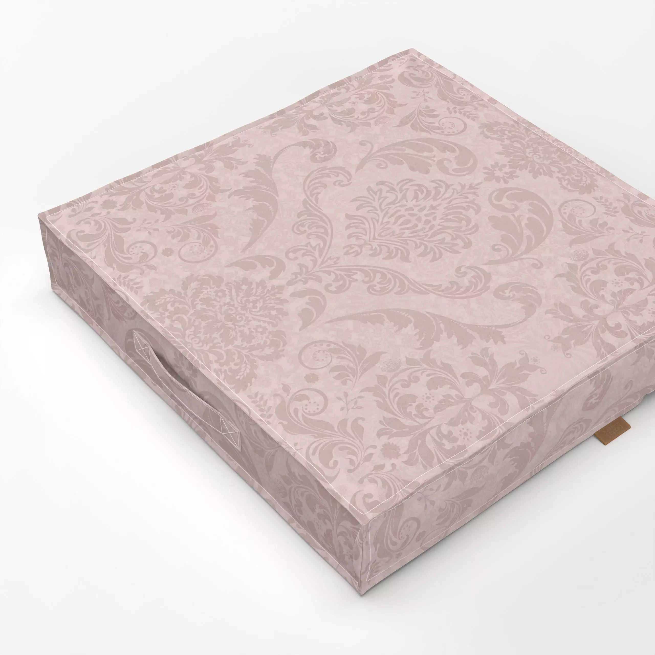 Bodenkissen Vintage Damask rosa - Symbole & Muster, Retro & Vintage - von „Andrea Haase"; rosa, altrosa, vintage, pink, Orna...