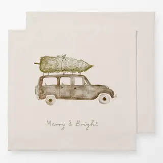 Servietten Merry & Bright
