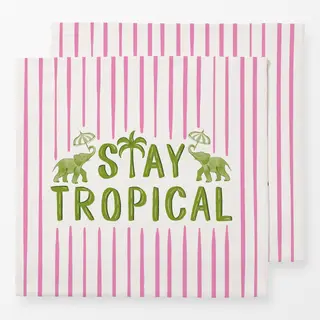 Servietten stay tropical typography