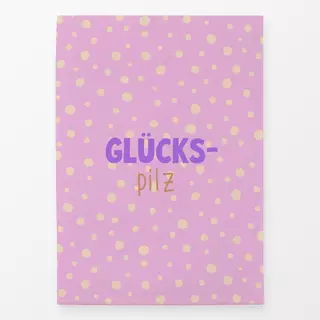 Geschirrtuch Herbstliebe Glückspilz typo