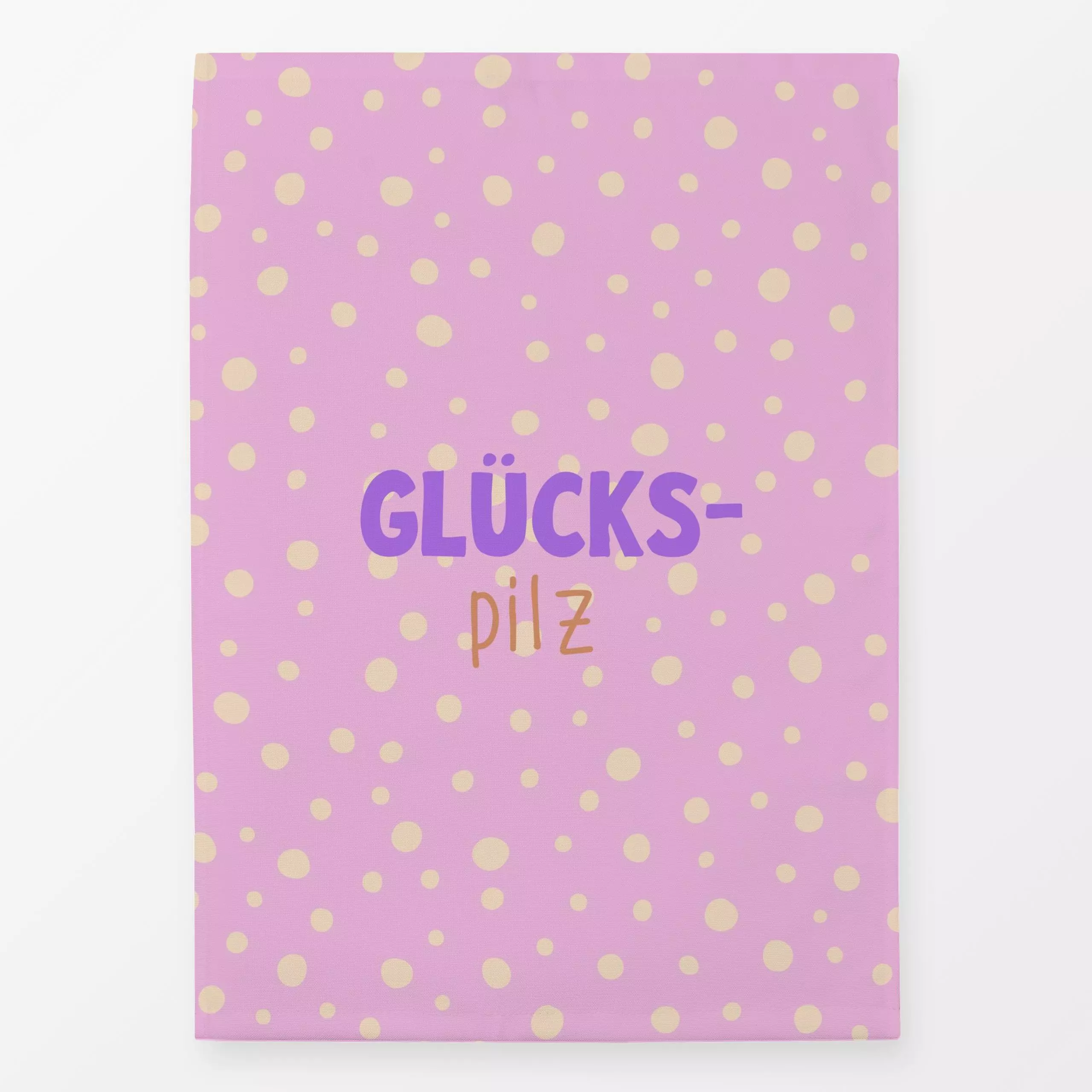 Geschirrtücher Herbstliebe Glückspilz typo - Herbst, Kinderzimmer & Motive für Kinder, Symbole & Muster - von „Carolin Vonho...