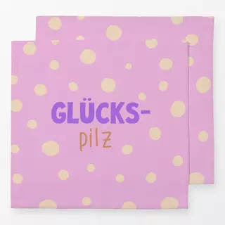 Servietten Herbstliebe Glückspilz typo