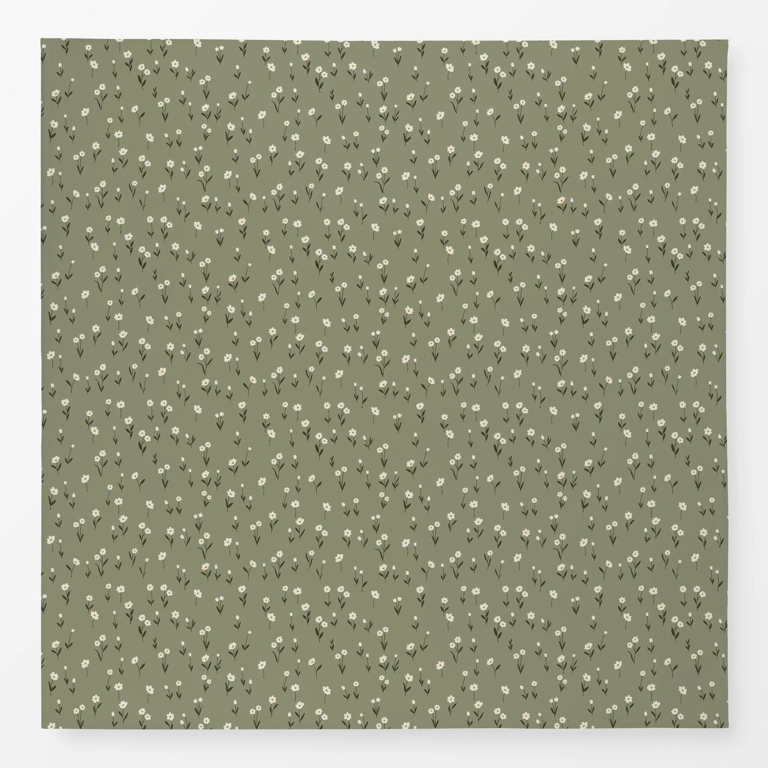 Tischdecke Blumenwiese Frühling grün, Blumen, Ostern, von Studio Kesse x petitsourirdesign
