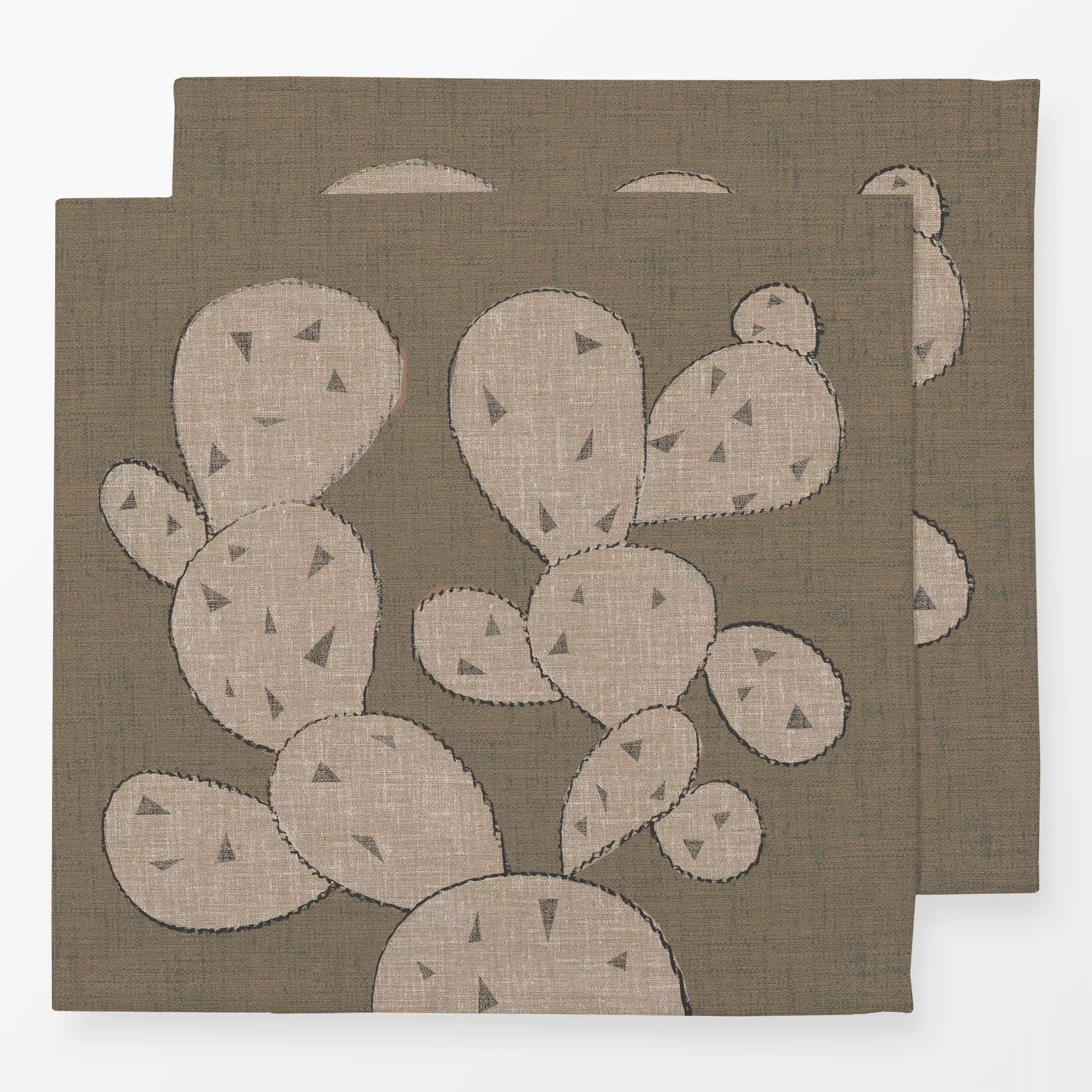 Servietten OASIS CACTUS - Pflanzen & Botanik - von „Julia Schumacher"; marrakesch, marrokko, boho, Struktur, Kaktus, Kakteen...