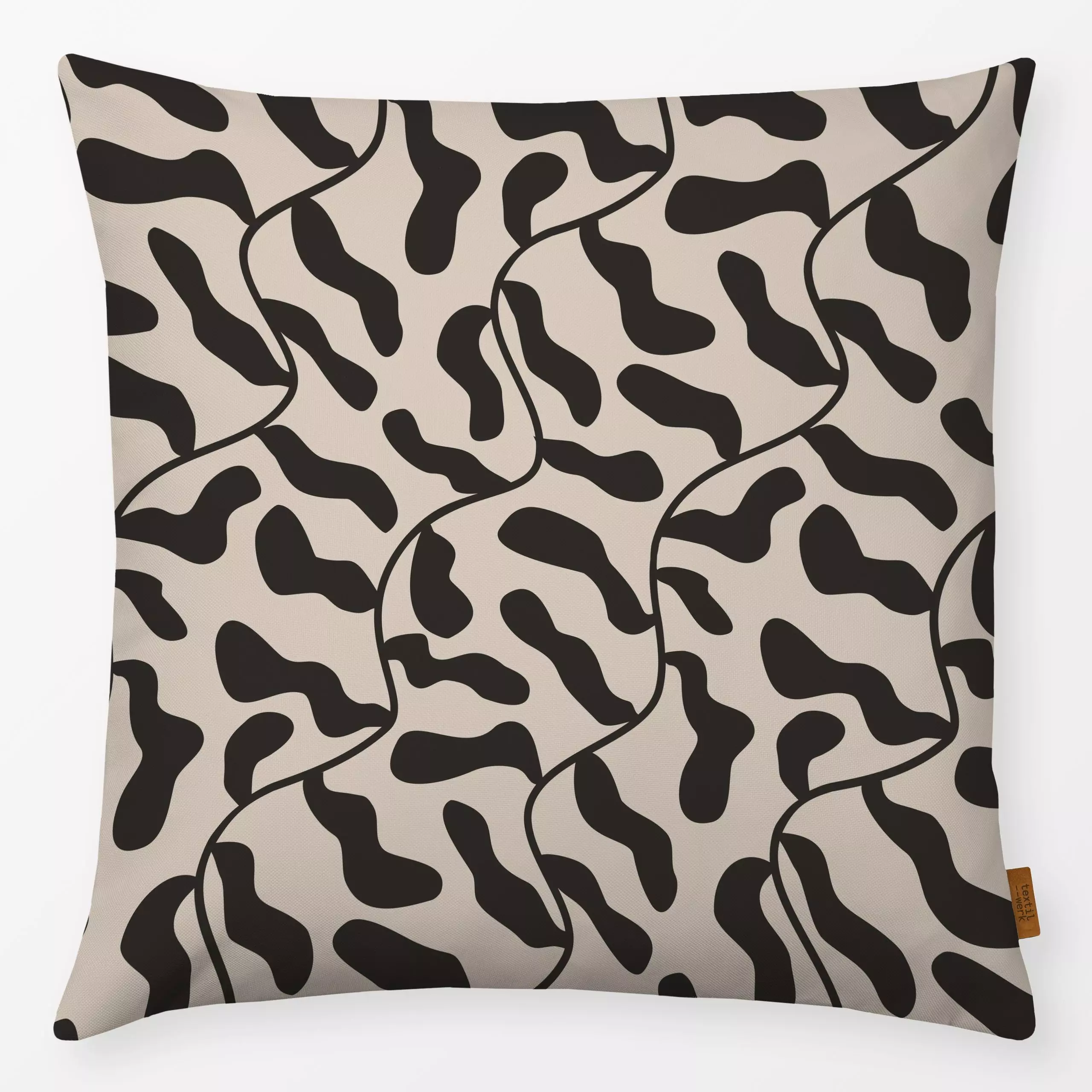 Kissen Blockprint Sommer Blumen 5 - Blumen & Florales, Symbole & Muster, Pflanzen & Botanik - von „Uta Naumann"; boho, abstr...