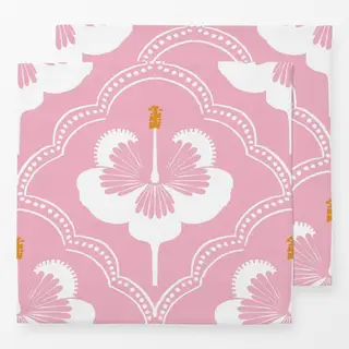 Servietten Hibiskus allover rosa