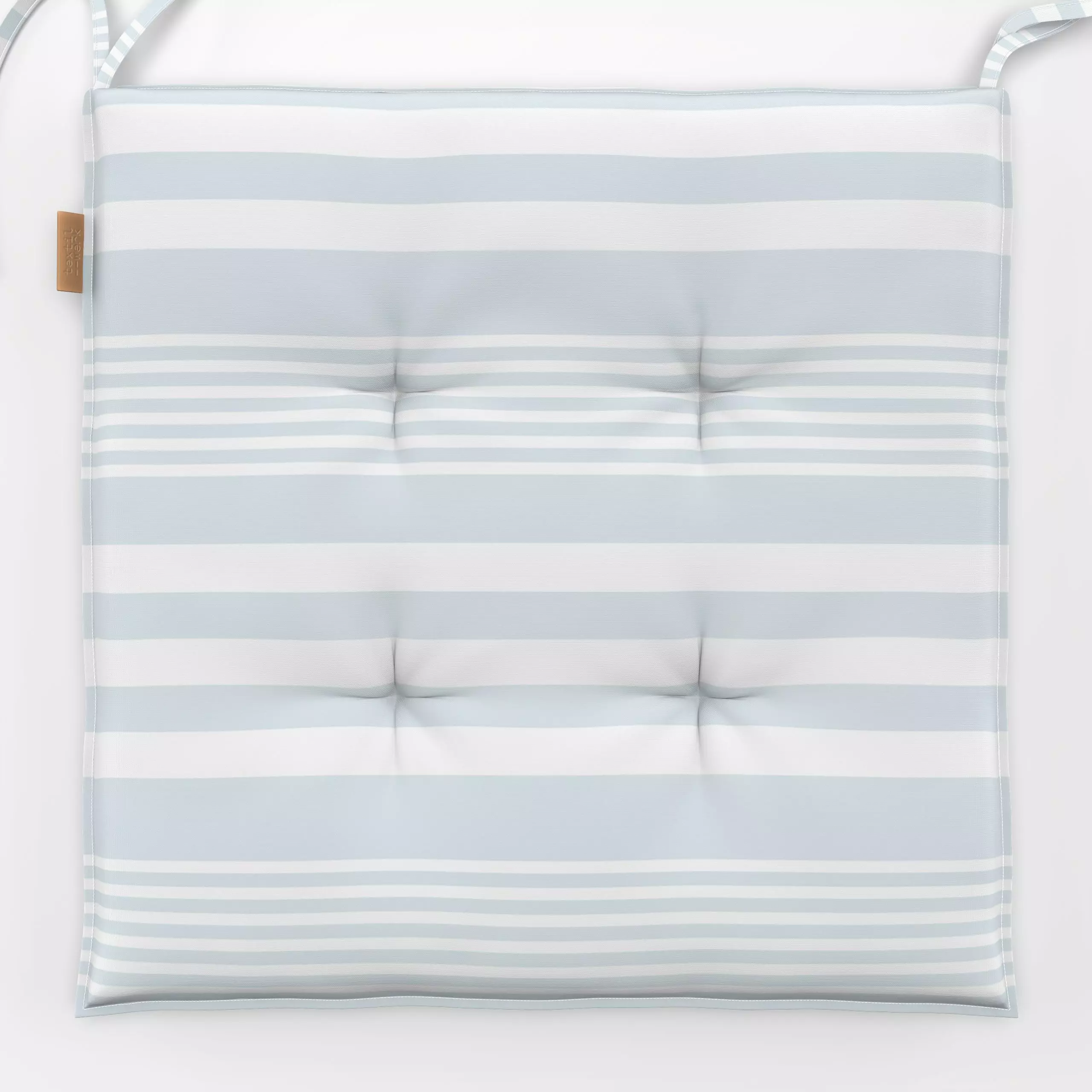 Sitzkissen Streifen hellblau - Symbole & Muster - von „Katrin Graff"; minimal, linie, Kinder, Linien, Streifen, skandinavisc...
