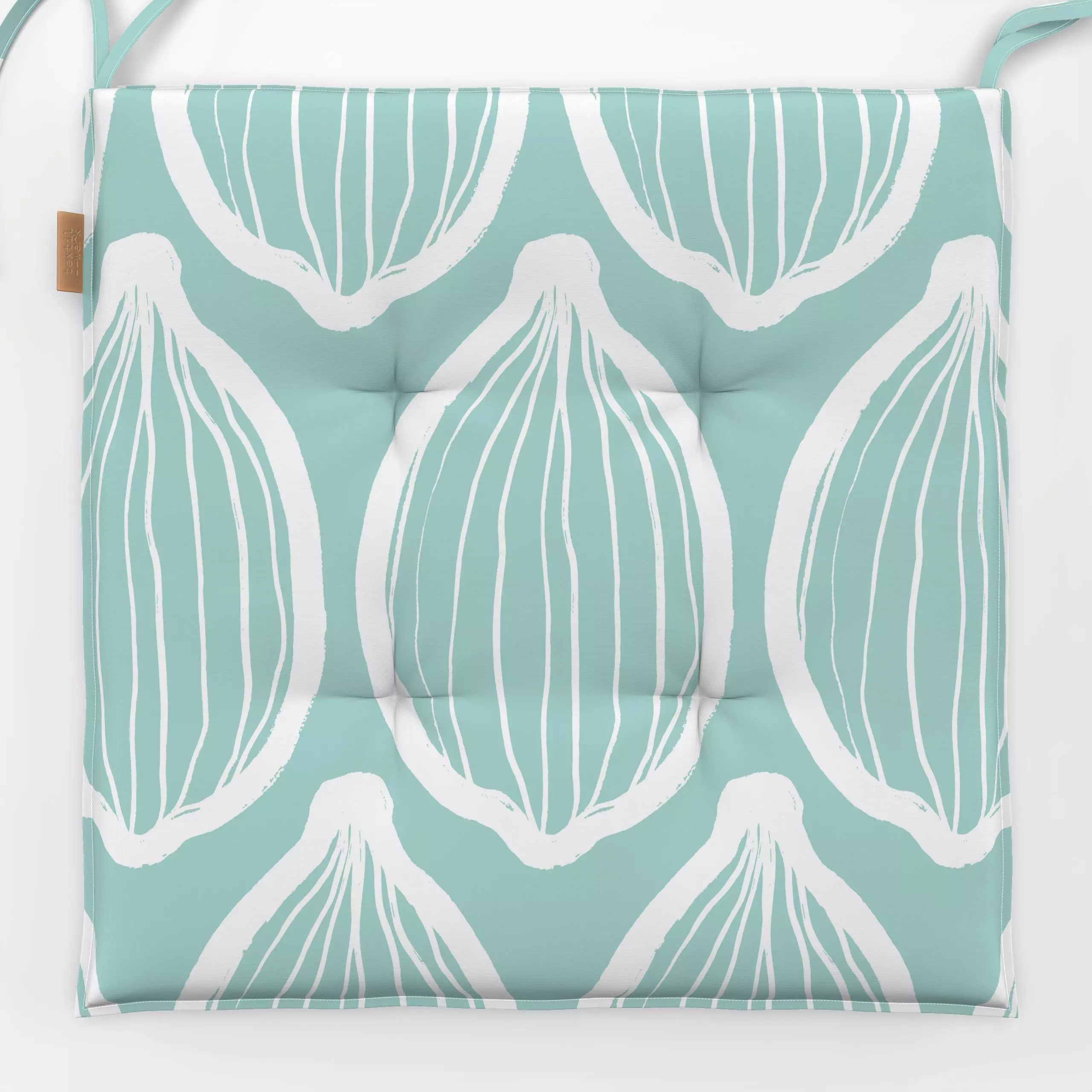 Sitzkissen Lemonlicious Turquoise - Sommer - von „Sara Maria"; Frucht, boho, Sommer, Scandianvian, Scandi, Zitronen, lemon, ...