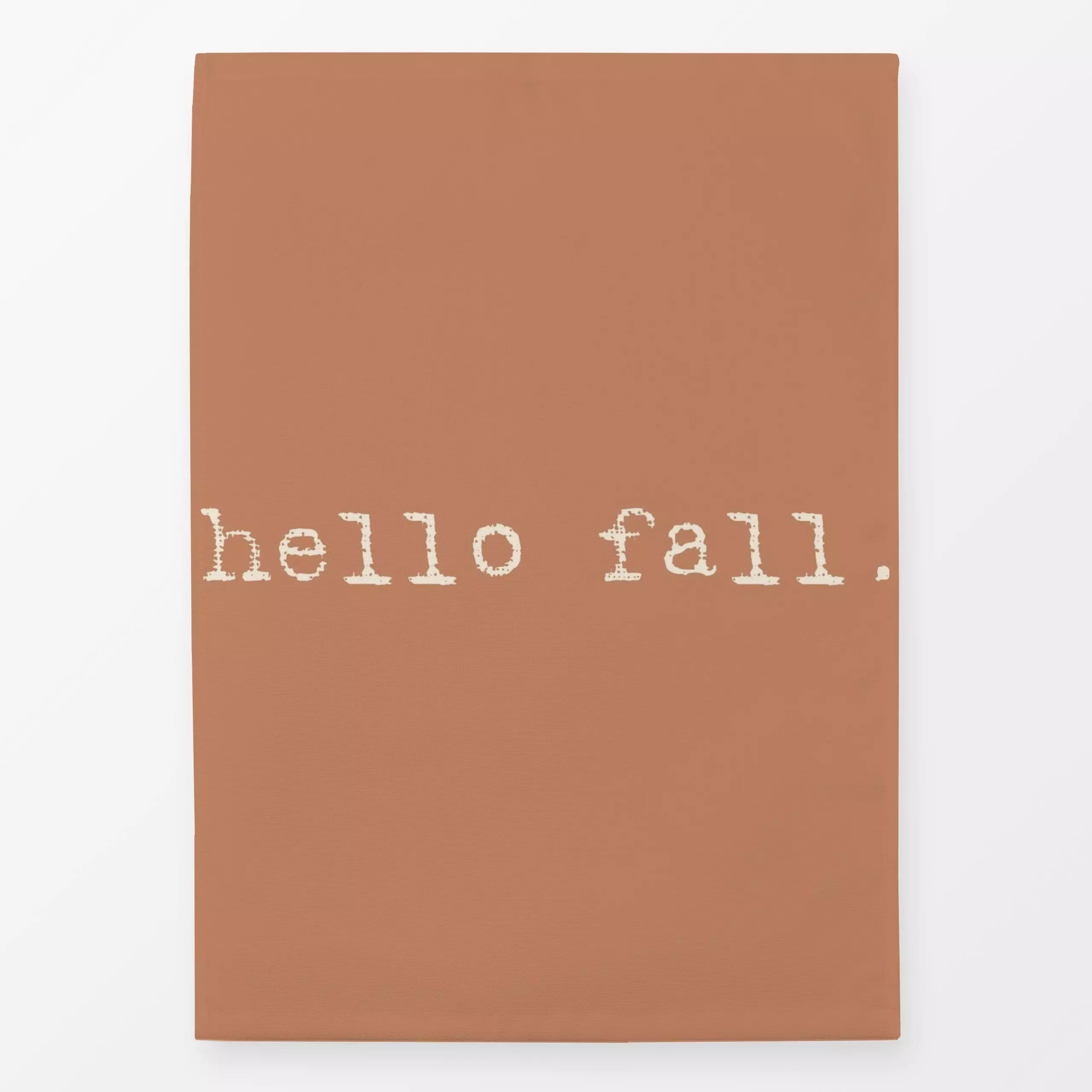 Geschirrtücher Hello Fall Typewriter - Herbst, Sprüche & Schriftzüge - von „DEINKI Studio"; typografie, Herbst, Herbstdeko, ...