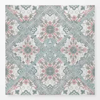 Tischdecke Boho Florale Fliese I