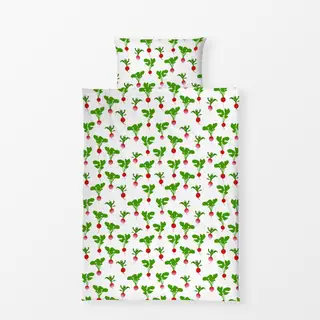 Bettwäsche Radieschenmuster