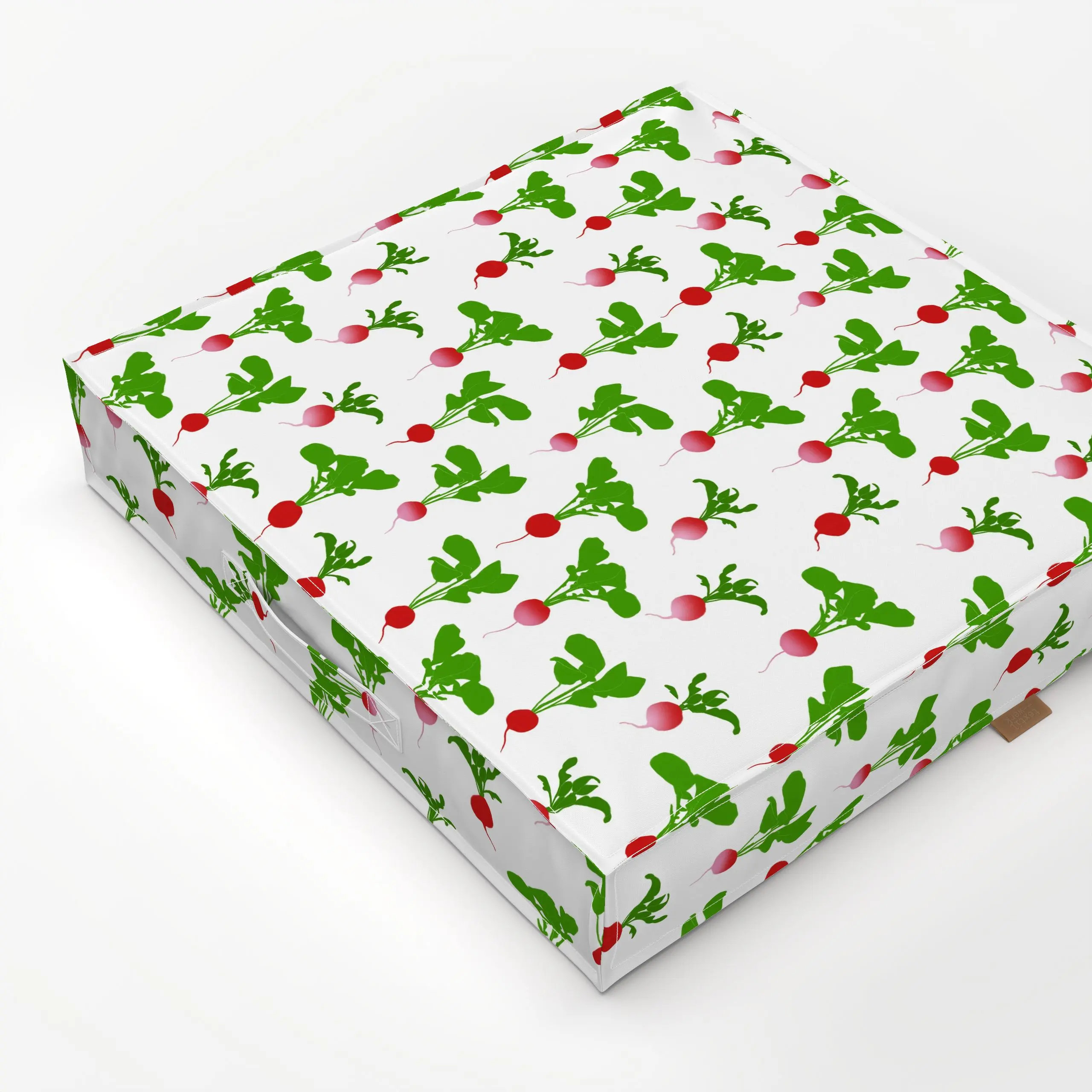 Bodenkissen Radieschenmuster - Frühling, Küche, Essen & Trinken, Gemüse - von „Sophie Augustin Illustration"; Garten, Fruehl...