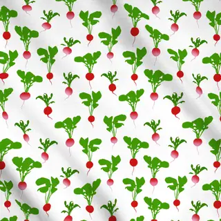 Meterware Radieschenmuster