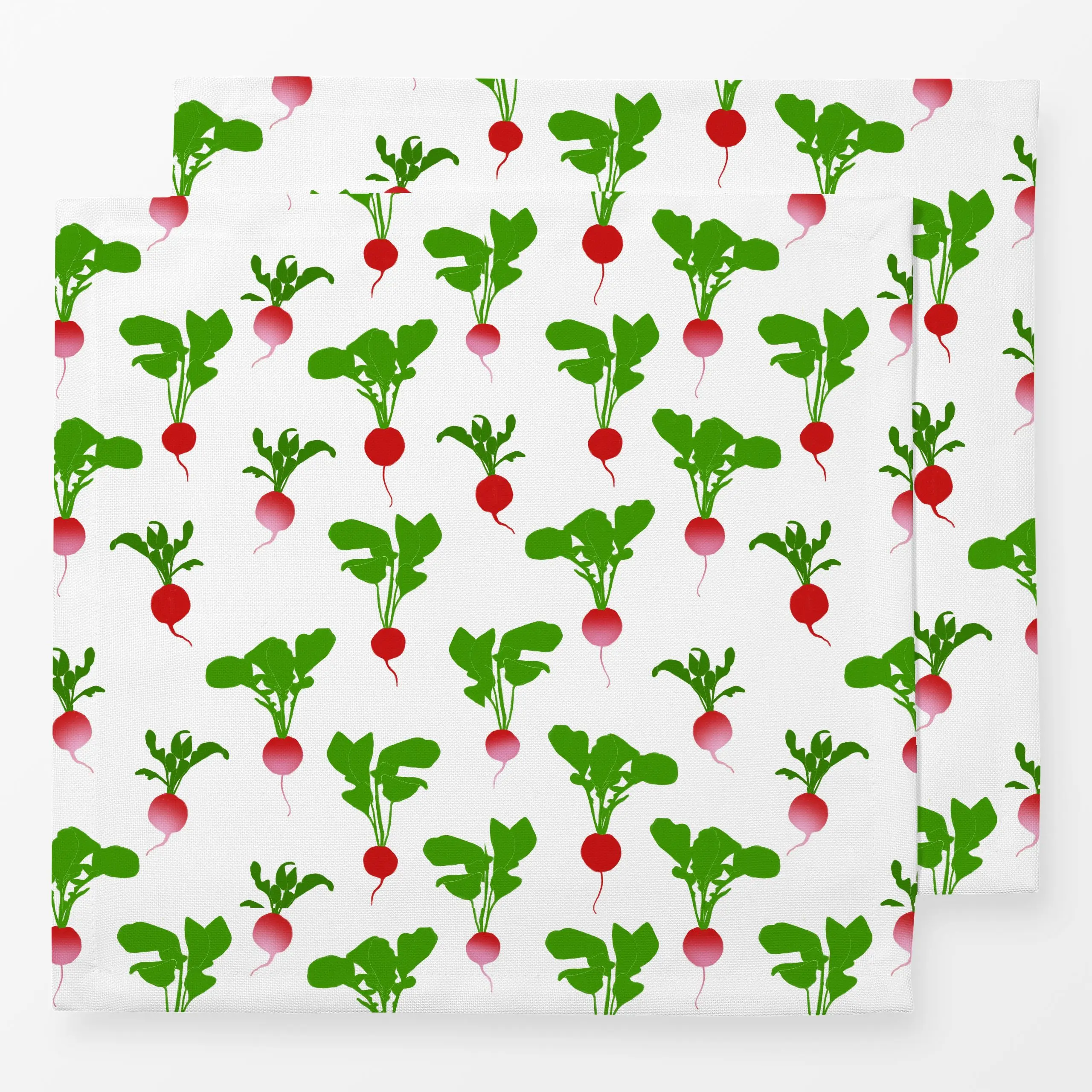 Servietten Radieschenmuster - Frühling, Küche, Essen & Trinken, Gemüse - von „Sophie Augustin Illustration"; Garten, Fruehli...