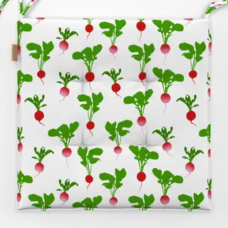 Sitzkissen Radieschenmuster