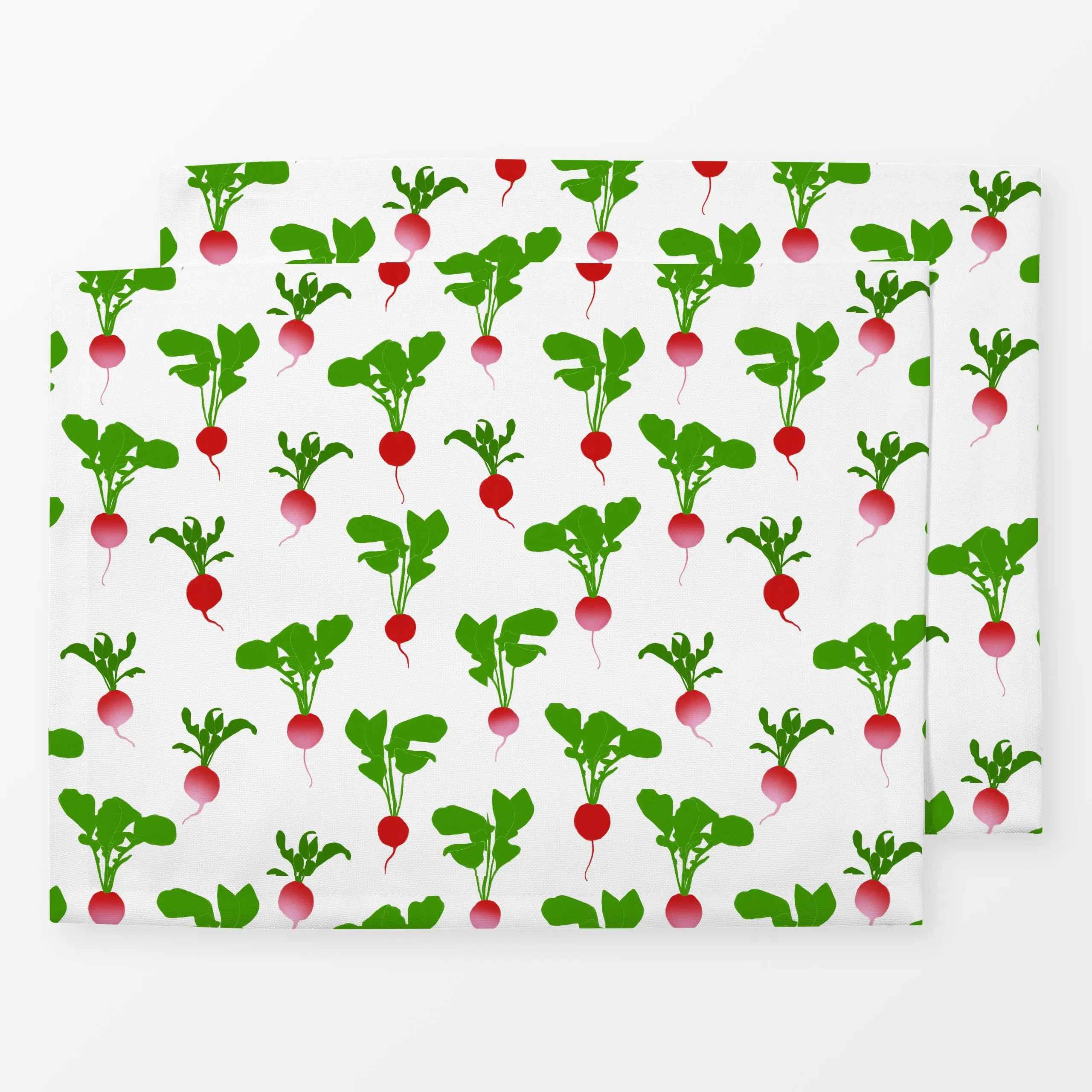 Tischset Radieschenmuster - Frühling, Küche, Essen & Trinken, Gemüse - von „Sophie Augustin Illustration"; Garten, Fruehling...