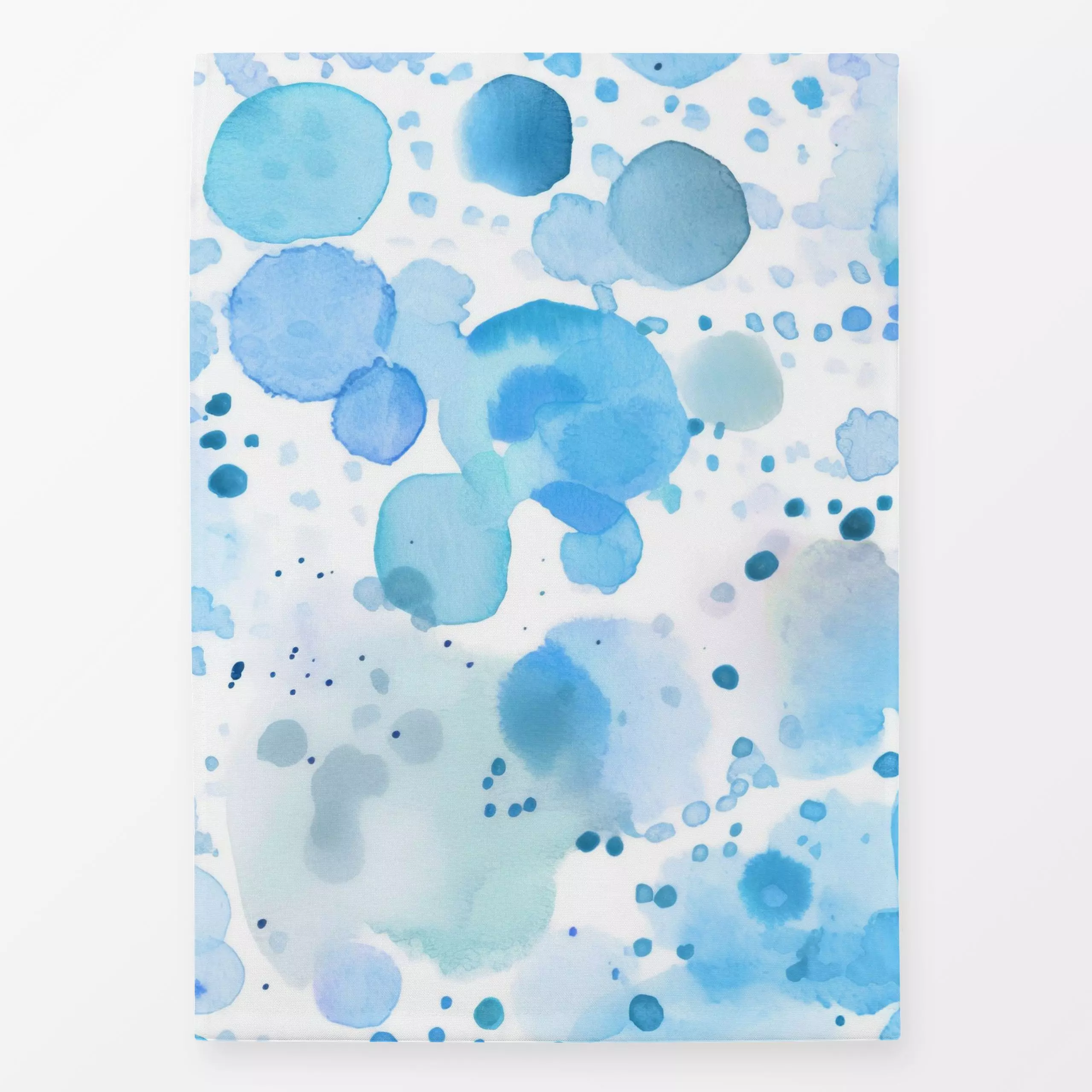 Geschirrtücher Blue Color Blots - Symbole & Muster - von „Andrea Haase"; Wasserfarben, hellblau, Klecks, Kunst, pastellfarbi...
