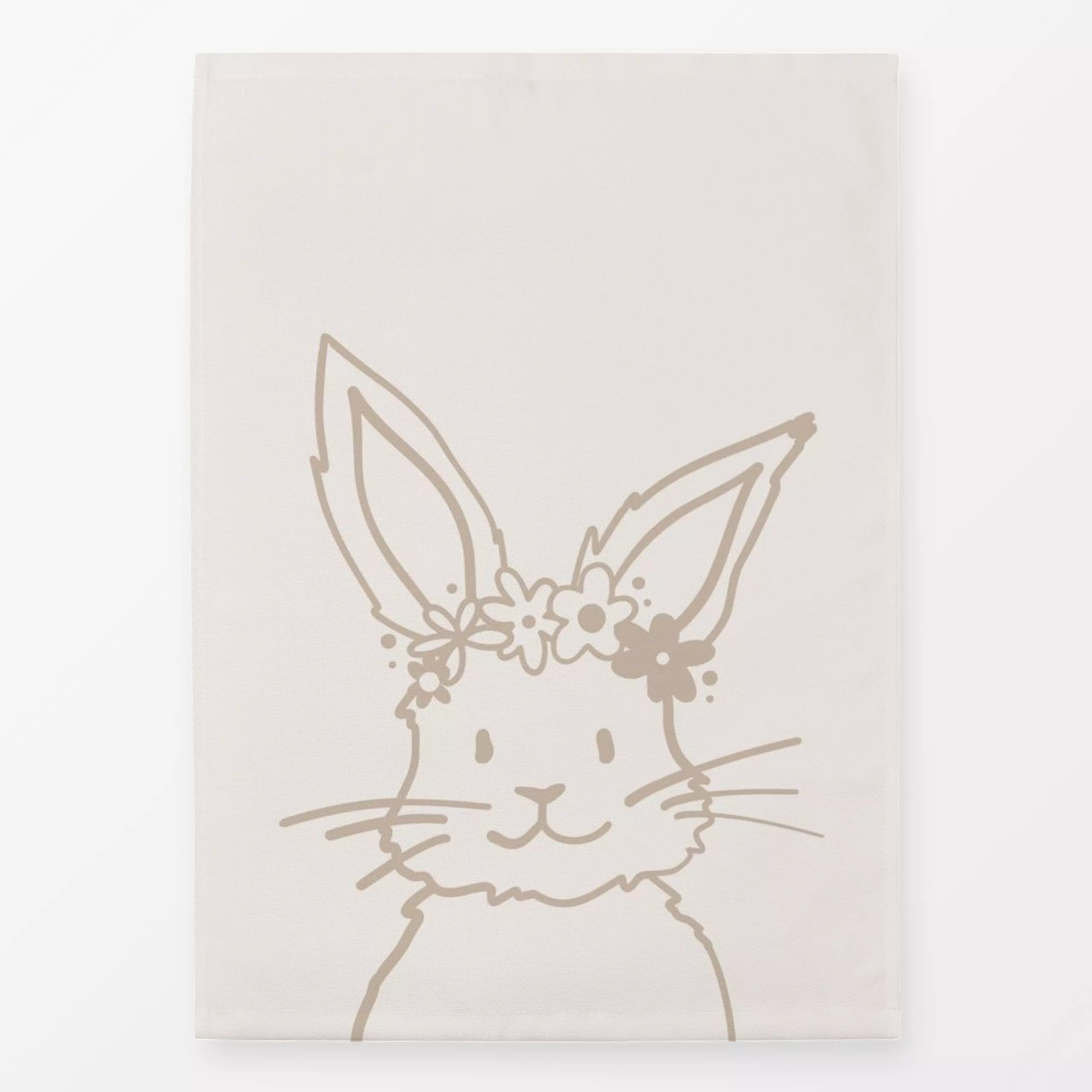 Geschirrtücher Flower Bunny - Frühling, Anlässe, Ostern - von „Kruth Design"; Blumen, Hase, Ostern, Osterhase, geschenkidee,...