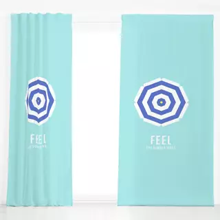 Dekovorhang Feel the summer vibes