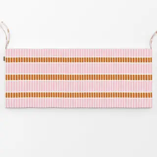 Bankauflage Horizontale Linien Blush Rosé