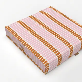 Bodenkissen Horizontale Linien Blush Rosé