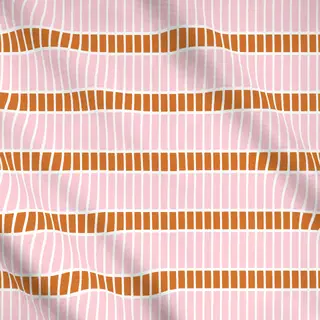 Meterware Horizontale Linien Blush Rosé