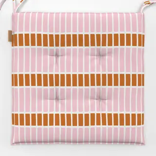 Sitzkissen Horizontale Linien Blush Rosé
