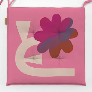 Sitzkissen Blume Pink