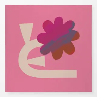 Tischdecke Blume Pink