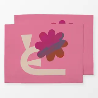 Tischset Blume Pink