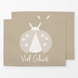 Tischset Viel Glueck Marienkaefer