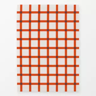 Geschirrtücher Karos hoch zwei | beige-rot