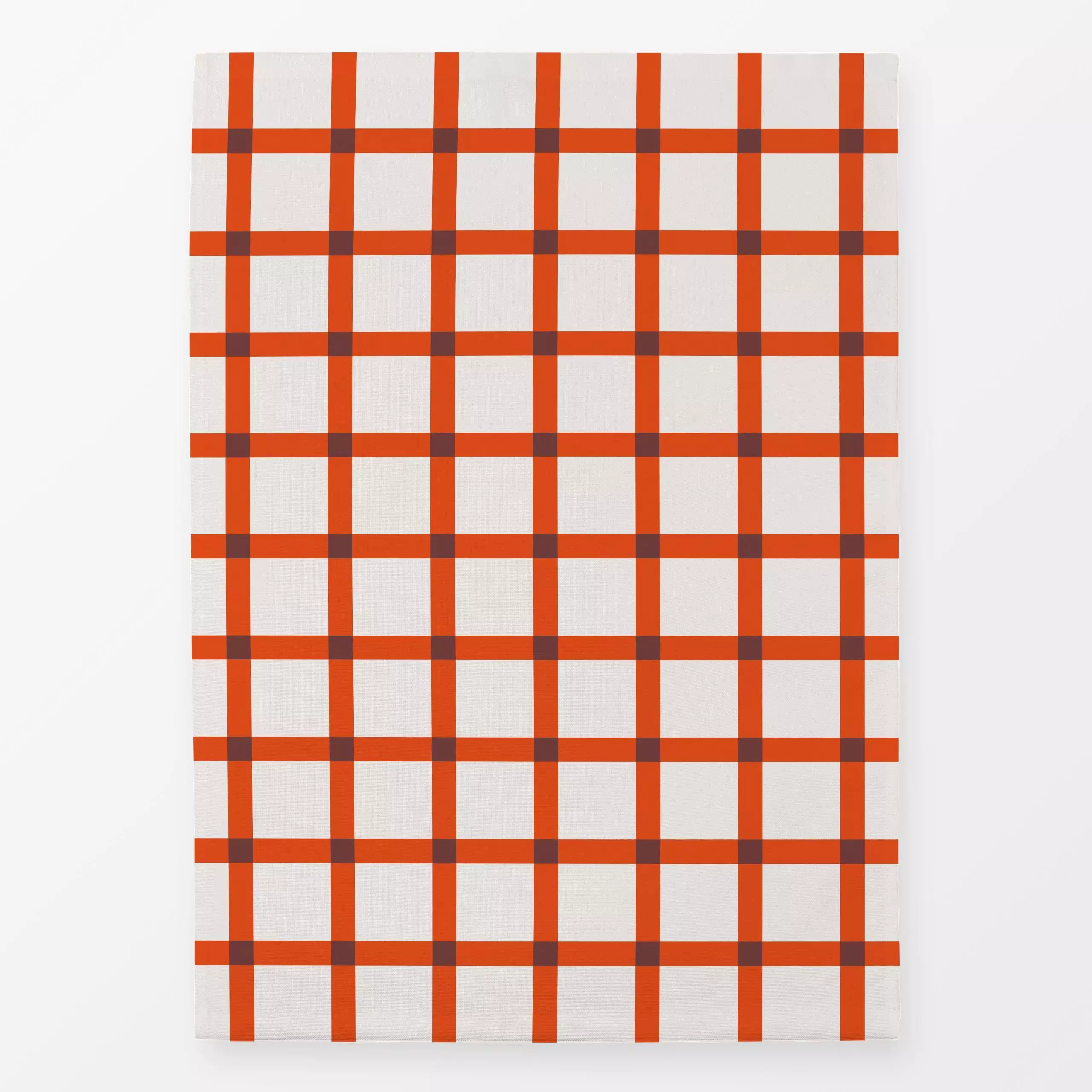 Geschirrtücher Karos hoch zwei | beige-rot - Weihnachten, Symbole & Muster - von „moDeern Design Studio"; Weihnachten, Karo,...