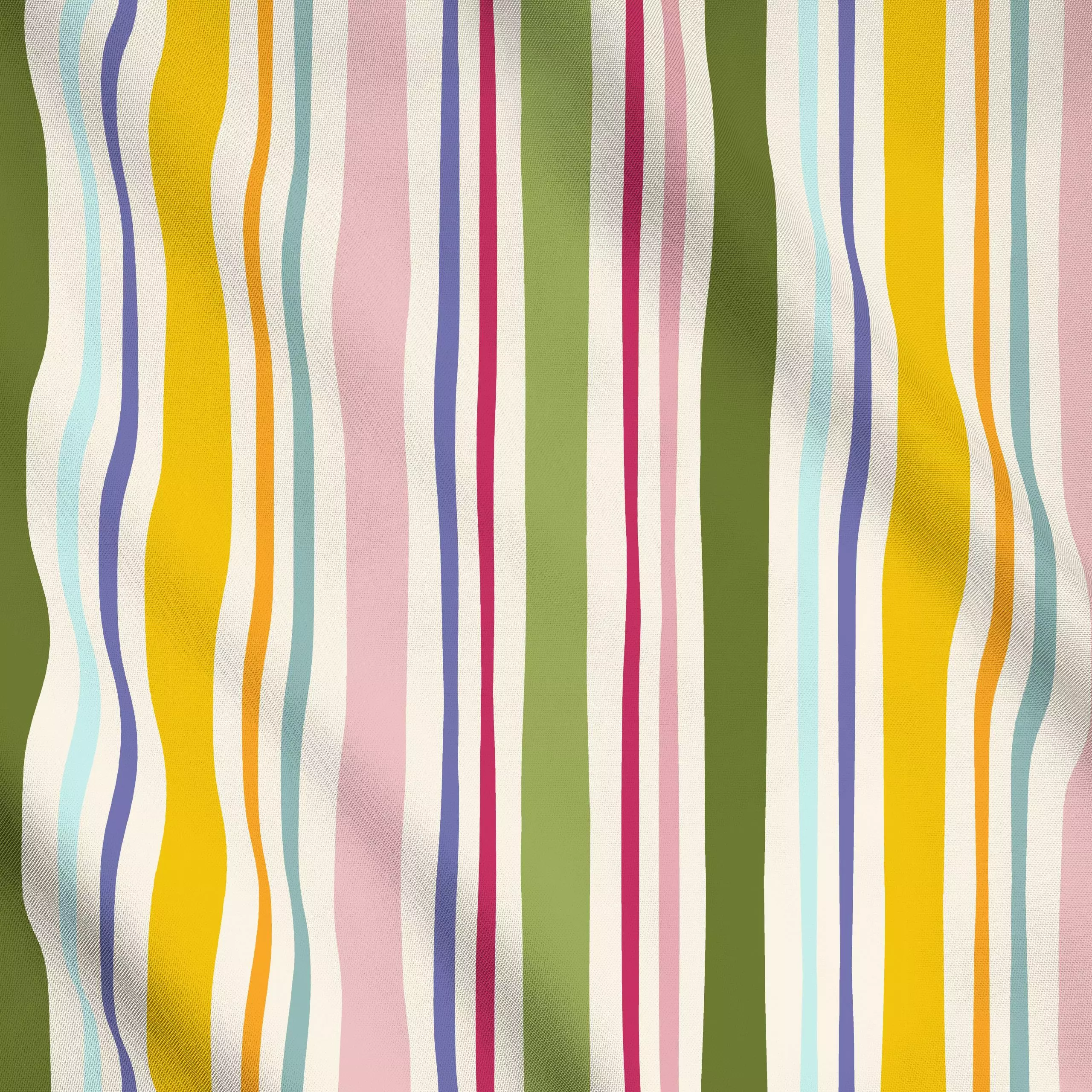 Meterware Kunterbunte Sommer Streifen - Sommer, Symbole & Muster - von „Uta Naumann“; boho, Streifen, Garten, Sommerblumen, ...