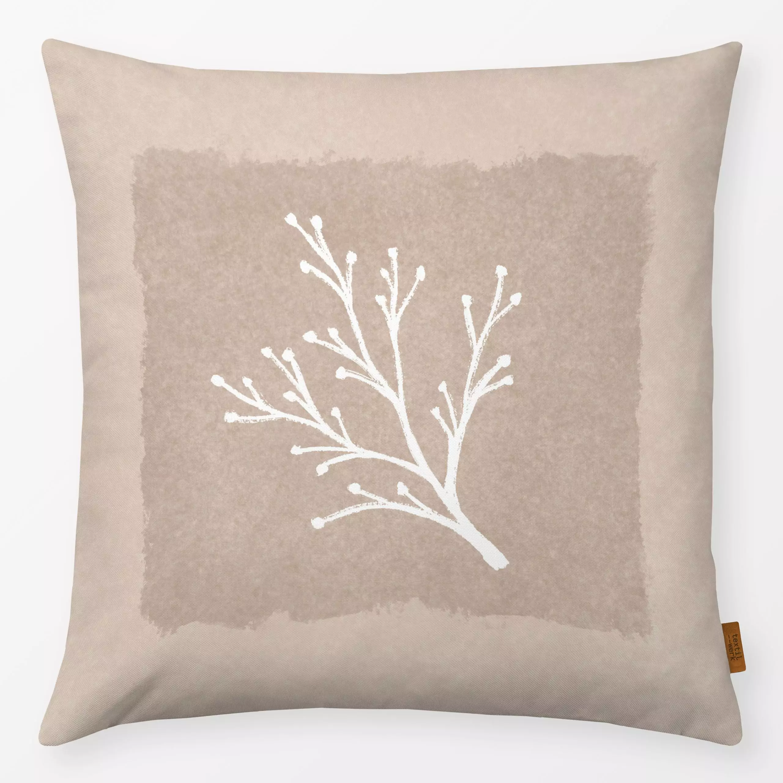 Kissen Branch - Herbst, Natur & Landschaft, Pflanzen & Botanik - von „Barlena"; Zweig, Natur, minimal, Wald, Herbst, herbstl...